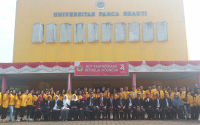 Upacara HUT RI Ke-74 oleh Civitas Akademika Universitas Panca Bhakti