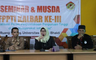 Perpustakaan UPB Adakan Seminar dan Musda FPPTI ke-3 Wilayah Kal-Bar
