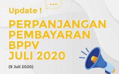 Pengumuman Perpanjangan Pembayaran BPPV