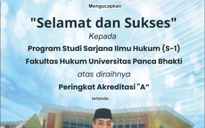 Selamat! Prodi Ilmu Hukum UPB Terakreditasi A