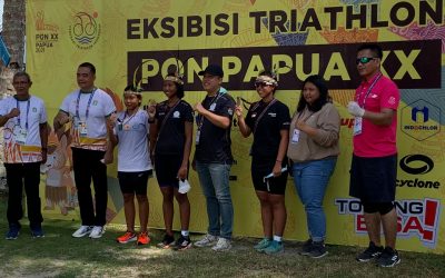 Cabang Triatlon Kalimantan Barat Dapat Medali di PON PAPUA